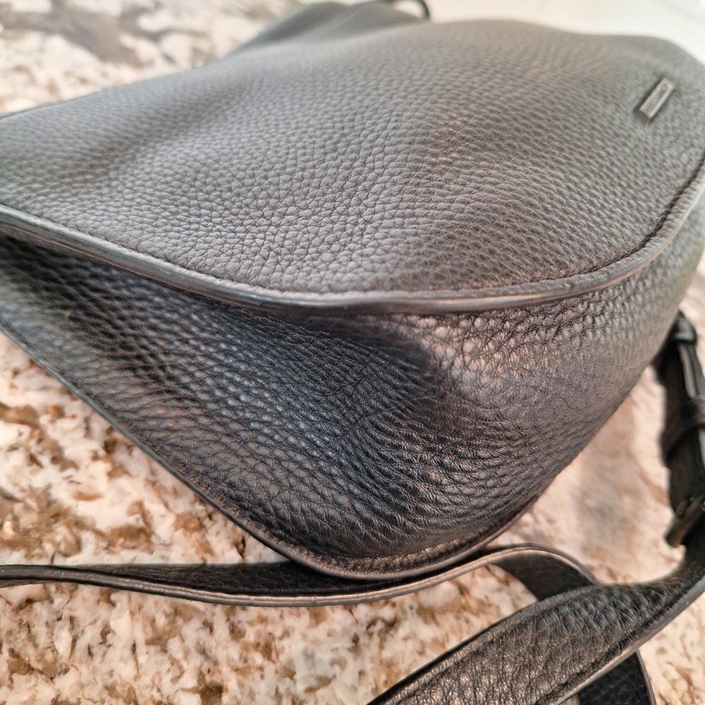 ‎Rebecca Minkoff Saddle Black Leather Crossbody - Picture 7 of 14